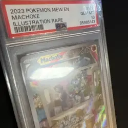 Pokemon Machoke 177/165 Scarlet and Violet 151 Illustration Rare English PSA 10 - Image 3