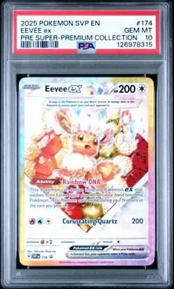 2025 POKEMON PRISMATIC EVOLUTIONS SUPER-PREMIUM COLLECTION EEVEE EX PSA 10 - Image 1