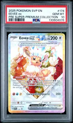 2025 POKEMON PRISMATIC EVOLUTIONS SUPER-PREMIUM COLLECTION EEVEE EX PSA 10 - Image 1