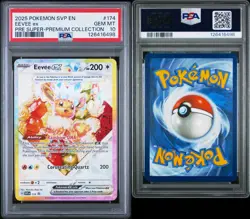 2025 POKEMON PRISMATIC EVOLUTIONS SUPER-PREMIUM COLLECTION #174 EEVEE EX PSA 10 - Image 3