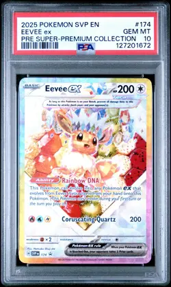 2025 POKEMON PRISMATIC EVOLUTIONS SUPER-PREMIUM COLLECTION EEVEE EX PSA 10 - Image 1