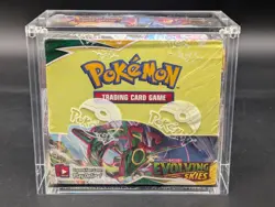 Pokemon TCG Sword & Shield Evolving Skies Booster Box w/Acrylic Case - Image 1
