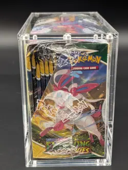 Pokemon TCG Sword & Shield Evolving Skies Booster Box w/Acrylic Case - Image 4