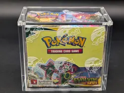 Pokemon TCG Sword & Shield Evolving Skies Booster Box w/Acrylic Case - Image 1