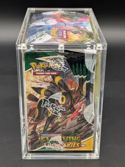 Pokemon TCG Sword & Shield Evolving Skies Booster Box w/Acrylic Case - Image 4