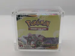 Pokemon TCG Sword & Shield Evolving Skies Booster Box w/Acrylic Case - Image 1