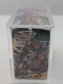 Pokemon TCG Sword & Shield Evolving Skies Booster Box w/Acrylic Case - Image 3