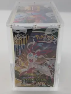 Pokemon TCG Sword & Shield Evolving Skies Booster Box w/Acrylic Case - Image 4