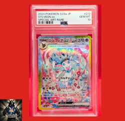 PSA 10 Sylveon ex SAR 212/187 Terastal Festival sv8a 2024 Japanese Pokemon Card - Image 1