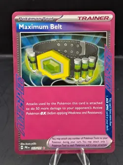 Maximum Belt 117/131 | Prismatic Evolutions | ACE SPEC Rare Pokemon Card - Image 1