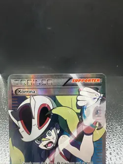 Pokemon TCG XY Furious Fists Korrina 111/111 Full Art Ultra Rare Holo. - Image 3