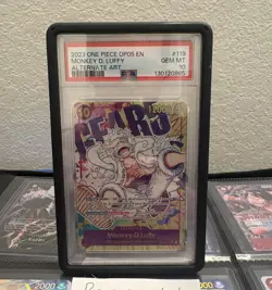 2023 ONE PIECE OP05 119 MONKEY D LUFFY GEAR 5 SEC ALT ART ENGLISH PSA 10 - Image 1