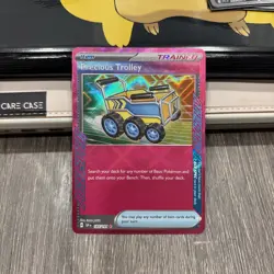 Pokemon TCG Precious Trolley Ace Spec Trainer SV08 Surging Sparks 185/191 - Image 1