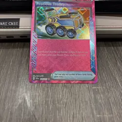 Pokemon TCG Precious Trolley Ace Spec Trainer SV08 Surging Sparks 185/191 - Image 2