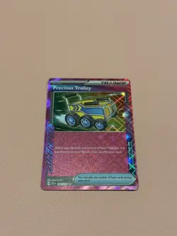 Pokemon TCG Trainer Precious Trolley 185/191 Ace Spec Holo Sv08: Surging Sparks - Image 1