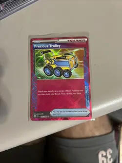 Pokemon TCG Precious Trolley Ace Spec Trainer SV08 Surging Sparks 185/191 - Image 1