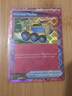 Pokemon TCG Precious Trolley Ace Spec Holo Card 185/191 Sv08: Surging Sparks - Image 1