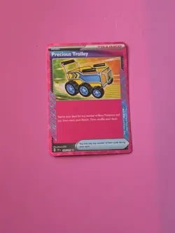 Pokemon TCG Precious Trolley Ace Spec Holo Card 185/191 Sv08: Surging Sparks - Image 1