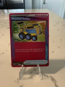 Precious Trolley 185/191 Sv08: Surging Sparks Holo Ace Spec Rare Pokemon TCG NM - Image 1