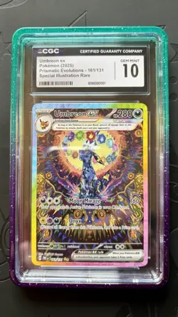 Umbreon ex #161 Pokemon 2025 SV: Prismatic Evolutions SIR CGC 10 Gem Mint 🌞 - Image 1