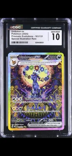 Umbreon EX Prismatic Evolutions 161/131 Cgc Gem Mint 10 Pokemon TCG - Image 1