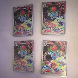 Pokemon TCG 4 Card Lot Holo Ivysaur English Nintendo Standard Size Card Stock - Image 1