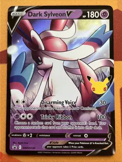 Pokemon Card - Dark Sylveon V - Black Star Promo (SWSH134) Celebrations NM - Image 1