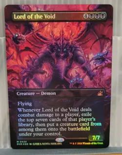 Mtg LORD OF THE VOID FOIL ANIME BORDERLESS NM Ravnica Remastered 0424 -Argo- - Image 1
