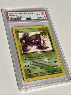 2000 Pokemon Rocket 1st Edition #57 Grimer PSA 8 Vintage - Image 1