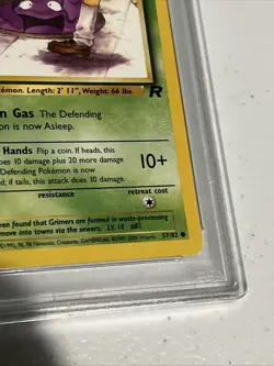 2000 Pokemon Rocket 1st Edition #57 Grimer PSA 8 Vintage - Image 5