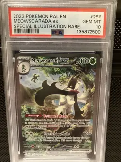 PSA 10 Meowscarada EX 256/193 Pokemon Paldea Evolved Special Illustration Rare - Image 1