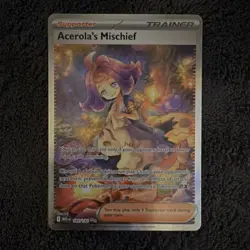Pokemon Acerola's Mischief Full Art Holo Special Illustration MeGn 183/132 TCG - Image 1