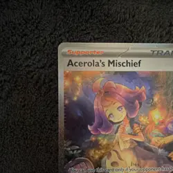 Pokemon Acerola's Mischief Full Art Holo Special Illustration MeGn 183/132 TCG - Image 4