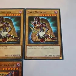 Yugioh 4x LEDD 1st Edition Dark Magician & Dark Magician Girl Lot - Image 4