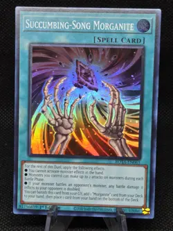 Yugioh - Succumbing-Song Morganite Super Rare ROTA-EN065, Near Mint, 1st Edition - Image 1