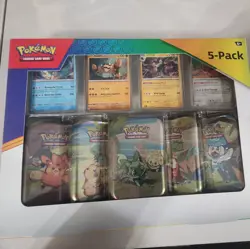 Pokemon TCG: 2023 Paldea Friends Mini Tin [Costco 5 Pack] [New/Factory Sealed] - Image 1