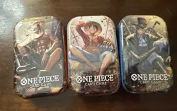 Bandai Namco One Piece Card Game - Tin Pack Set Vol.2 (TS-02, OP-13) Lot Of 3 - Image 1