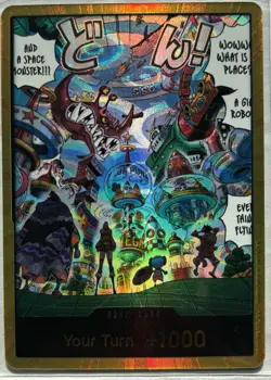ONE PIECE OP14 GOLD DON EGGHEAD ISLAND ENGLISH The Azure Sea’s Seven MINT - Image 1