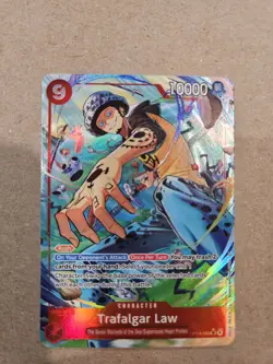 Trafalgar Law - OP14-009 (Alternate Art) OP14-009 The Azure Sea's Seven Foil HTF - Image 3