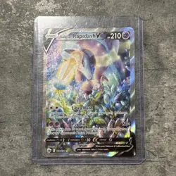 Pokemon TCG Galarian Rapidash V Chilling Reign Alternate Art 168/198 NM - Image 1
