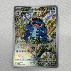 2025 Pokemon Black Bolt Seismitoad Illus Rare 105/086 Free Shipping Pack Fresh - Image 1