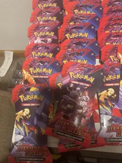 POKEMON TCG SCARLET & VIOLET DESTINED RIVALS SLEEVED BOOSTER LOT (100) SEALED - Image 2