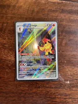 Armarouge Scarlet & Violet Base Illustration Rare Holo Pokemon TCG Card 203/198 - Image 1