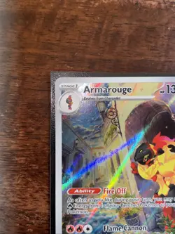 Armarouge Scarlet & Violet Base Illustration Rare Holo Pokemon TCG Card 203/198 - Image 3