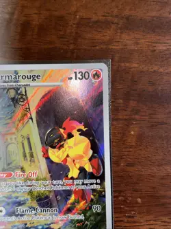Armarouge Scarlet & Violet Base Illustration Rare Holo Pokemon TCG Card 203/198 - Image 4