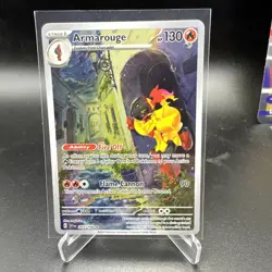 Armarouge 203/198 Scarlet & Violet Base Pokemon TCG Card Holo Illustration Rare - Image 1