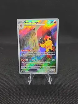 Armarouge Holo Illustration Rare Scarlet & Violet Base Pokemon TCG Card 203/198 - Image 1