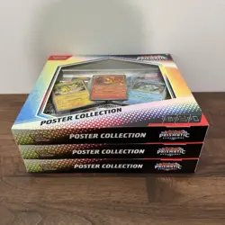 LOT OF 3 Pokemon TCG Scarlet & Violet Prismatic Evolutions Poster Collection Box - Image 3