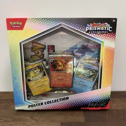 LOT OF 3 Pokemon TCG Scarlet & Violet Prismatic Evolutions Poster Collection Box - Image 5