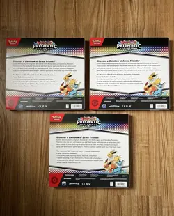 Pokemon TCG Scarlet & Violet Prismatic Evolutions Poster Collection Box Lot Of 3 - Image 2